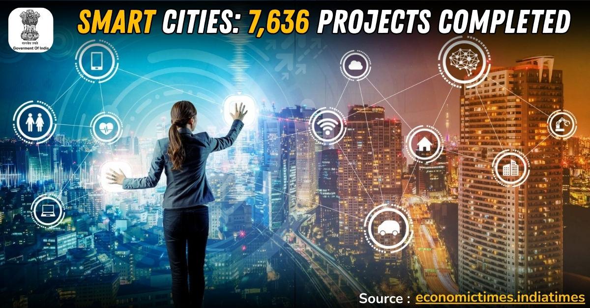 7,636 Smart City Projects Completed Across India, Govt Confirms