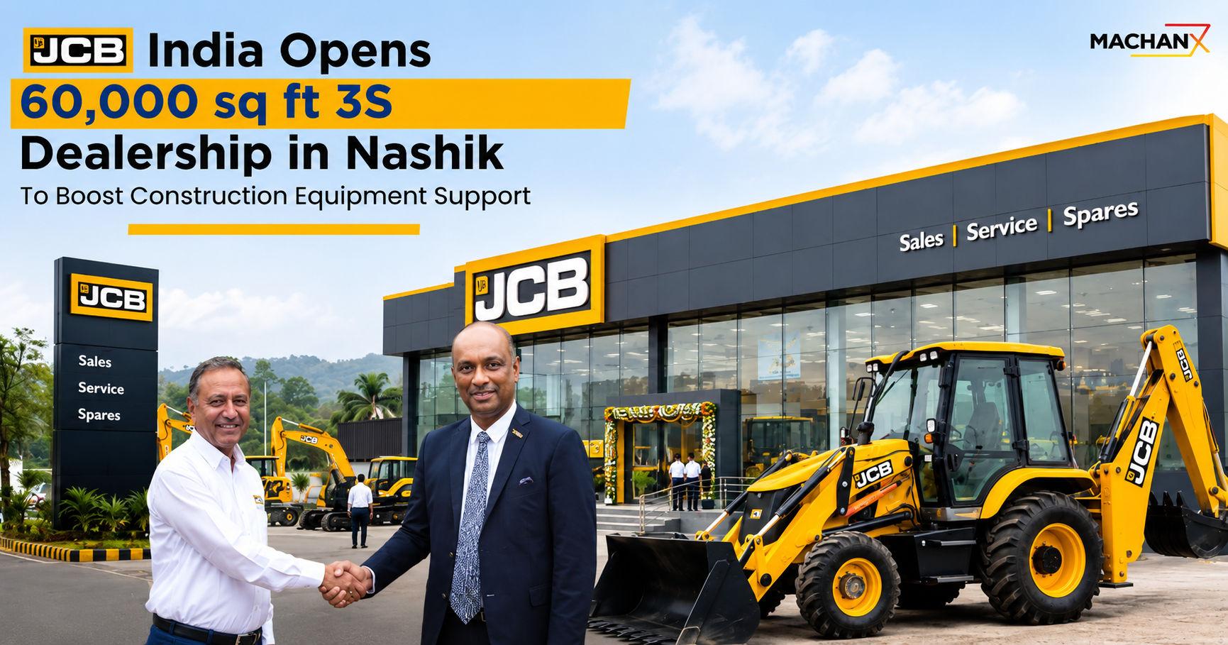 JCB India Opens 60,000 sq ft 3S Dealership in Nashik | MachanX News