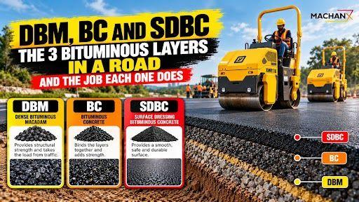 DBM, BC and SDBC: The 3 Bituminous Layers in a Road and the Job Each One Does