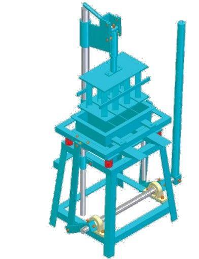 Gaurav GMT 12 Manual Movable Concrete Block Making Machine