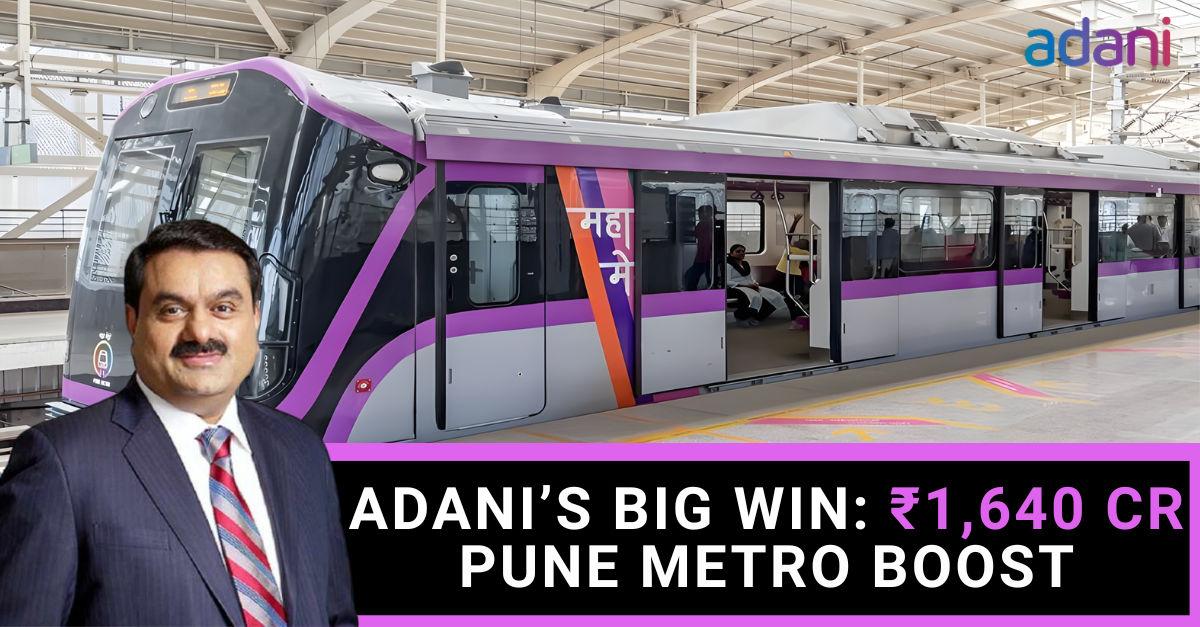 Adani’s ITD Cementation Wins ₹1,644 Crore Pune Metro Contract for Swargate–Katraj Underground Line