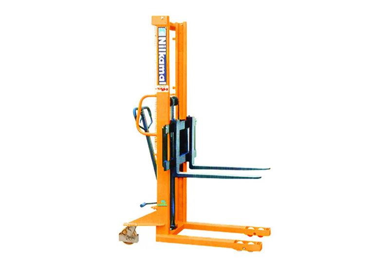 Nilkamal NKMSA1016YEL Manual Stacker with Adjustable Fork