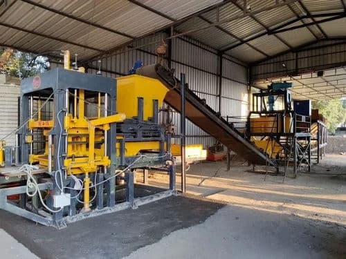 Mild Steel Fully Automatic Fly Ash Brick Making Machine | 1500 Bricks/Hour