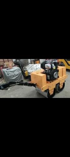 MKG Double Drum Walk Behind Vibratory Road Roller | 10HP Compaction Roller