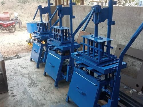 Sky Manual Fly Ash Brick Making Machine | 800 Bricks/Hour, 1 HP