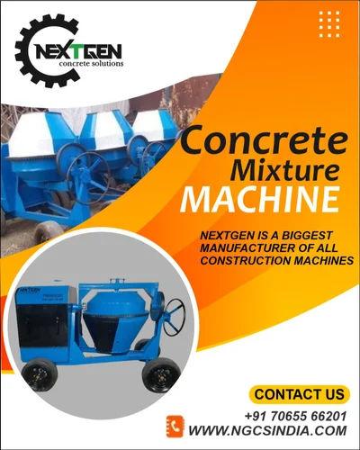 Kirloskar Concrete Mixer Machine 500L | 6 HP Diesel Tilting Mixer