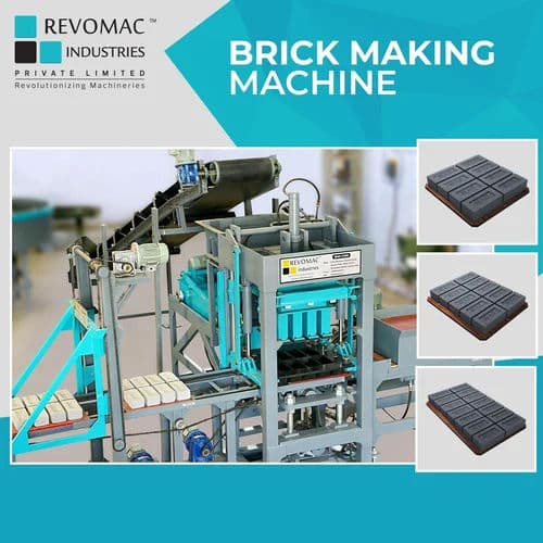 Automatic Fly Ash Brick Making Machine for Solid Bricks | Made in India