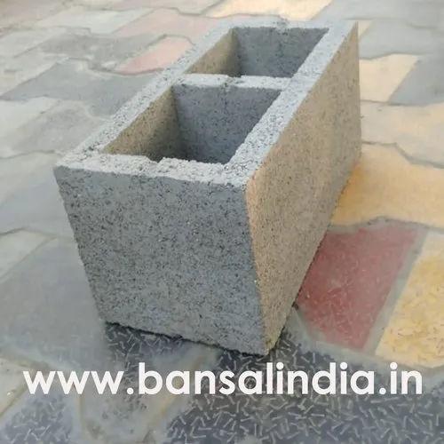 Cement Concrete Block 16x8x4 Inch | Solid Grey Construction Blocks for Apartments & Home Building 2