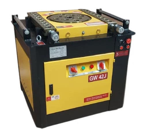 GW 42J Bar Bending Machine | 32mm Capacity, 3.75 kW Motor, Semi-Automatic