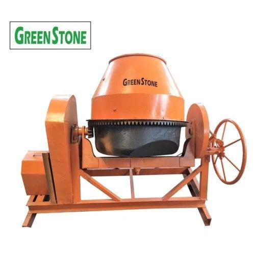 Concrete Mixer Machine 480L Electric | 5 HP Tilting Drum | 3 Phase Semi-Automatic | GreenStone