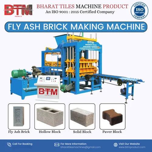 Automatic Fly Ash Brick Making Machine – 3000 Bricks/Hour | 180–380 Ton Pressure | 24000 Bricks/8hr