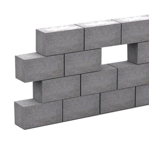 Cement Brick Grey Rectangular | Fire Resistant Eco-Friendly Bricks for Side Wall Construction 2