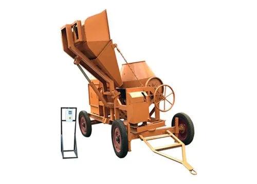 10/7 CFT Concrete Mixer with Hydraulic Hopper Diesel Portable Tilting Drum Semi-Automatic 2