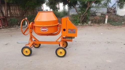 1/2 Bag Concrete Mixer Machine 2HP Electric | Portable Semi-Automatic Mild Steel Mixer – Minerva 2