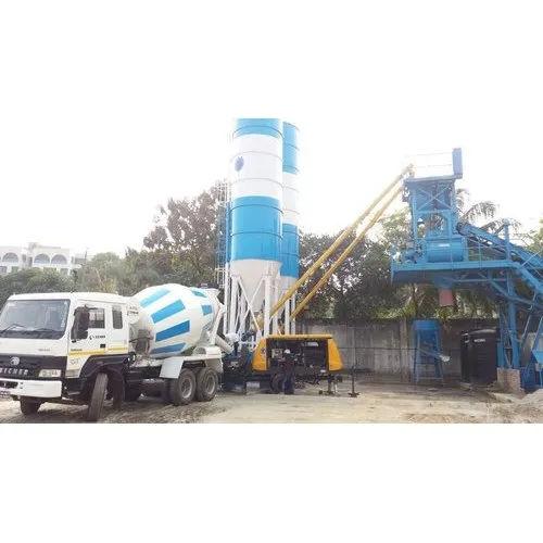 Ready Mixed Concrete Mixing Plant 50 m³/hr | Automatic 480L Output Capacity