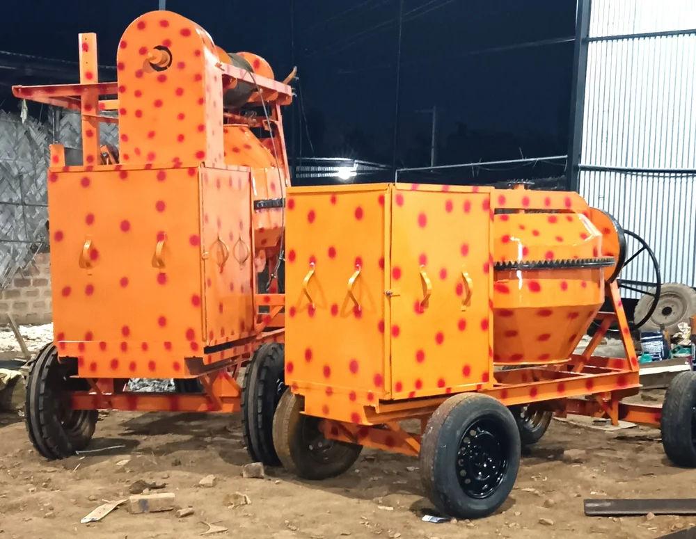 Cement Mixer Machine 10/7 CFT 500L – Diesel Semi-Automatic Tilting Drum Mixer 2