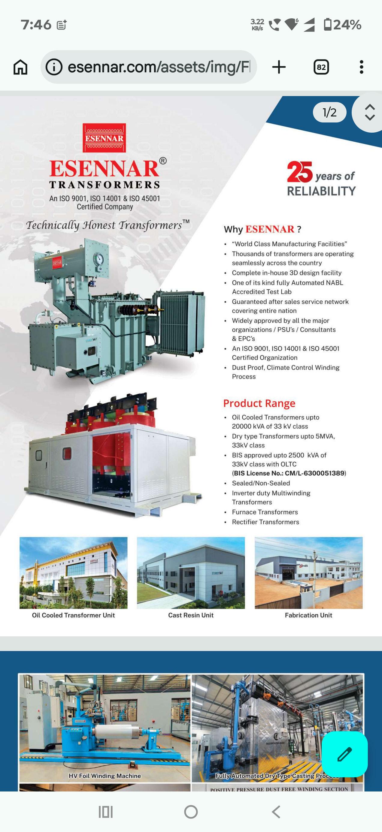 Esennar transformer Pvt Ltd 4