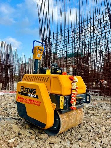 XCMG XMR050 Walk Behind Vibrating Roller – 10HP Hydraulic Double Drum Compactor 4