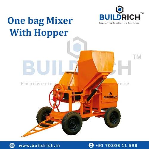 Concrete Mixer 10/7 Cft 500L Hydraulic | Diesel Semi-Automatic Tilting Drum
