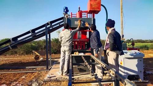 1500 Pieces/hr Cement Brick Making Machine – 27 HP Hydraulic Automatic