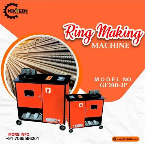NG-RMM TMT Ring Making Machine | 4–16 mm Rebar Capacity | 3 HP Motor