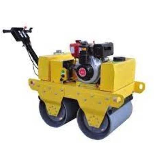 Walk Behind Double Drum Roller (1250 mm) | SUBITEK Petrol Engine Road Compaction Roller Made in Indi