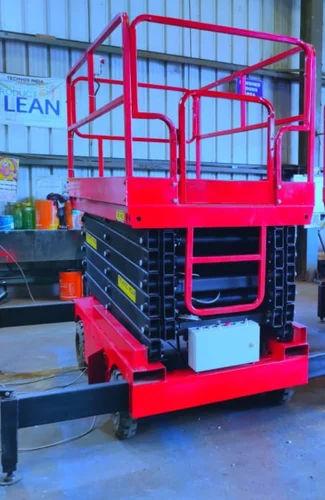 Hydraulic Scissor Lift 1.5m x 1.0m Platform AC Electric Mobile Floor Mounted 1