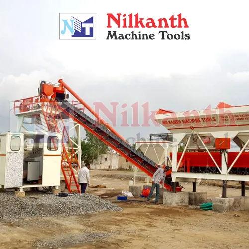 Stationary Concrete Batching Plant 25 m³/hr | Pan Mixer | Fully Automatic | Nilkanth 2