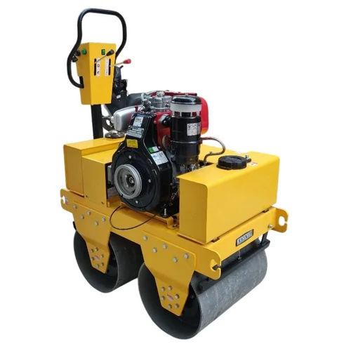 10HP Walk Behind Roller | 550kg Double Drum Vibratory Compactor 700mm