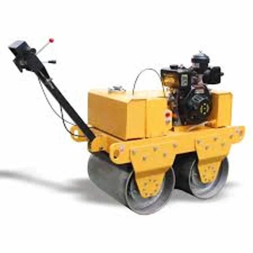 Double Drum Walk Behind Roller | Heavy Duty Vibratory Road Compactor Machine