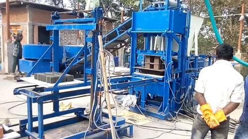 HVB Hydraulic Concrete Block Making Machine 600 Bricks/Hour – 12 HP Fully Automatic