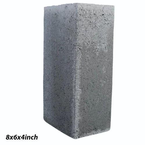 8x6x4 Inch Grey Cement Bricks for Side Walls | Cuboidal Cement Bricks ₹46/Piece