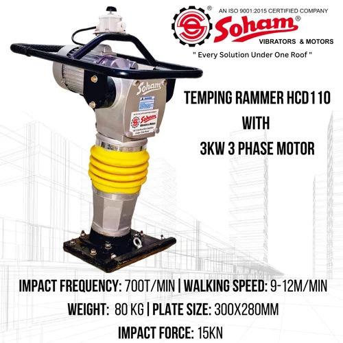 HCD 110 Electric Earth Rammer | 3 kW Soil Compactor 600–700 Blows/Min