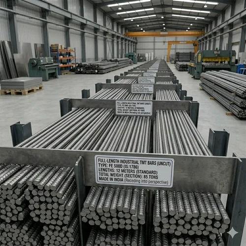 Jindal Fe 550 TMT Bar 10mm | High Strength Mild Steel Construction Bar | Durable Reinforcement Steel