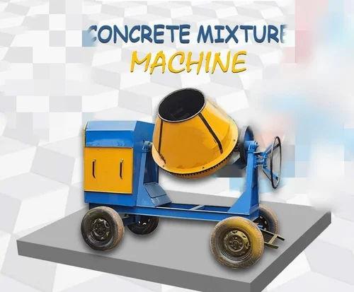 1.5 Bag Cement Mixer Machine | 5 HP Electric Tilting Drum Mixer | 300L Capacity Cement Mixer