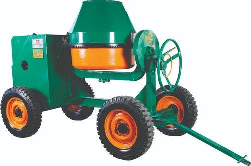 53.5 MX Cement Concrete Mixer Machine 6 HP Manual Tilting Drum with Heavy CI Base