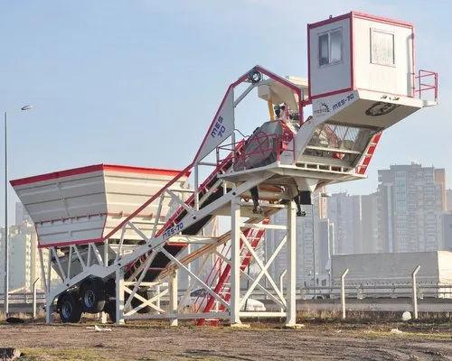 Powerol Mobile Concrete Batching Plant 1600 Liters | Electric Compact Mixing Plant