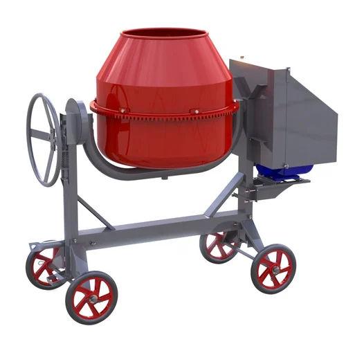 GE-101 Cement Concrete Mixer 250L Electric Tilting Drum 2HP Crompton Motor