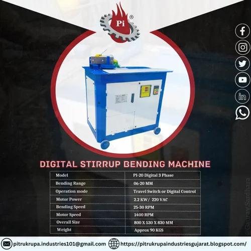 GF-20 Digital Ring Making Machine 4–16 mm | 3 HP PITRUKRUPA Industries Ring Bending Machine 1