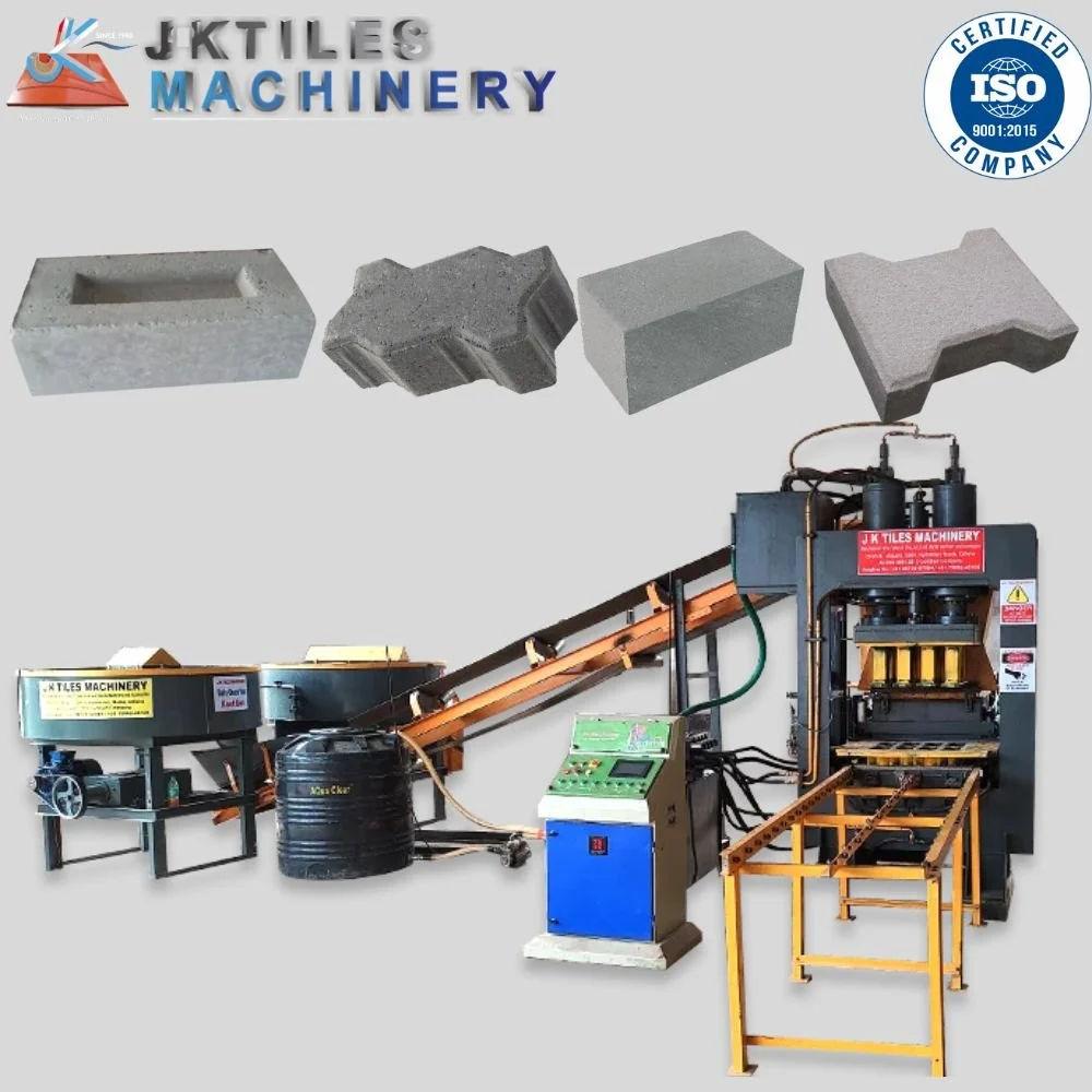 JK Tiles JK Storm S-1850 Automatic Interlocking Cement Brick Making Machine – 2000 Bricks/Hour | 320 3