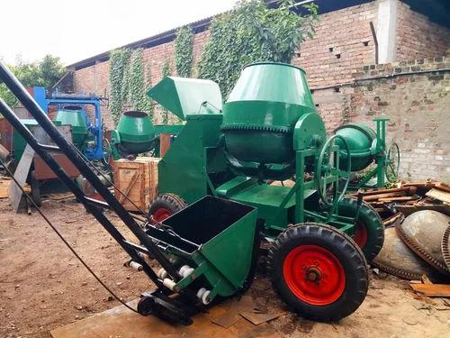 Kirloskar Lift Hopper Concrete Mixer Machine 10/7 CFT | 20 m³/hr | Diesel Automatic