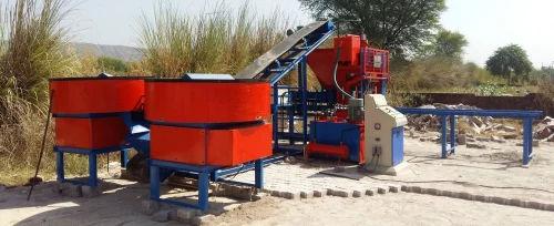 Semi-Automatic Fly Ash Brick Making Machine – 500 Bricks/Hour | 125 Ton Hydraulic Pressure