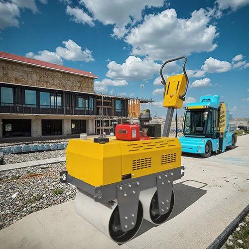 10HP Double Drum Walk Behind Roller | 600kg Compaction Machine