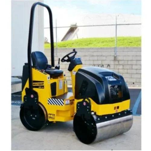 Unicorn Double Drum Ride On Vibratory Roller – 10 HP, 650–900 mm Drum Width
