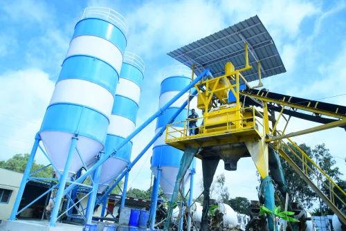 Ready Mix Concrete Plant 45 m³/hr | Twin Shaft Mixer | Compact 4 Bin RMC Plant