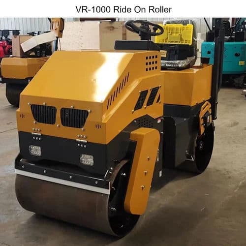 FVR-1000 10HP Ride On Roller – 60kN | 1000 Kg | Hydraulic Double Drive