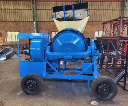 Hopper Concrete Mixer 1 Bag Capacity | 8 HP Kirloskar Engine, Hydraulic Hopper, Diesel Operated