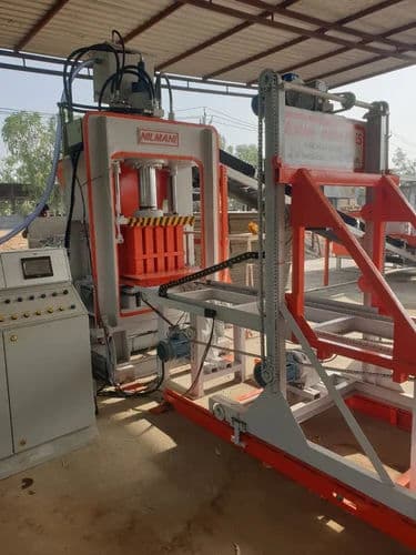 Nilmani Semi Automatic Concrete Block Making Machine | 1500–2000 Blocks/Hour