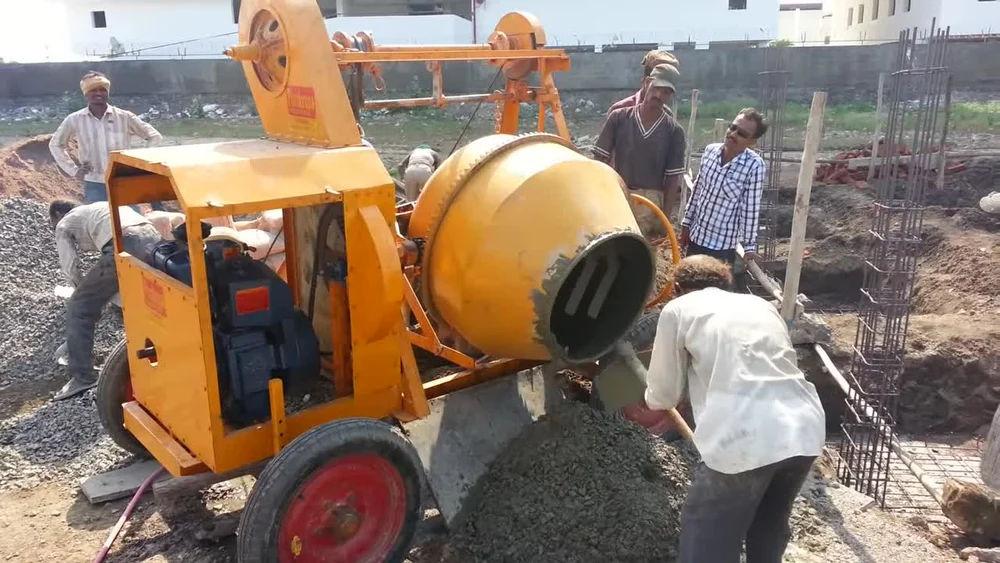 Hydraulic Concrete Mixer Diesel | Semi-Automatic Portable Mixer | MS Chassis Heavy Duty 2