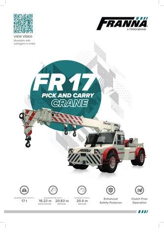 Franna F17 Crane – 20 Ton Pick & Carry Crane with 20.4 m Boom Length 1